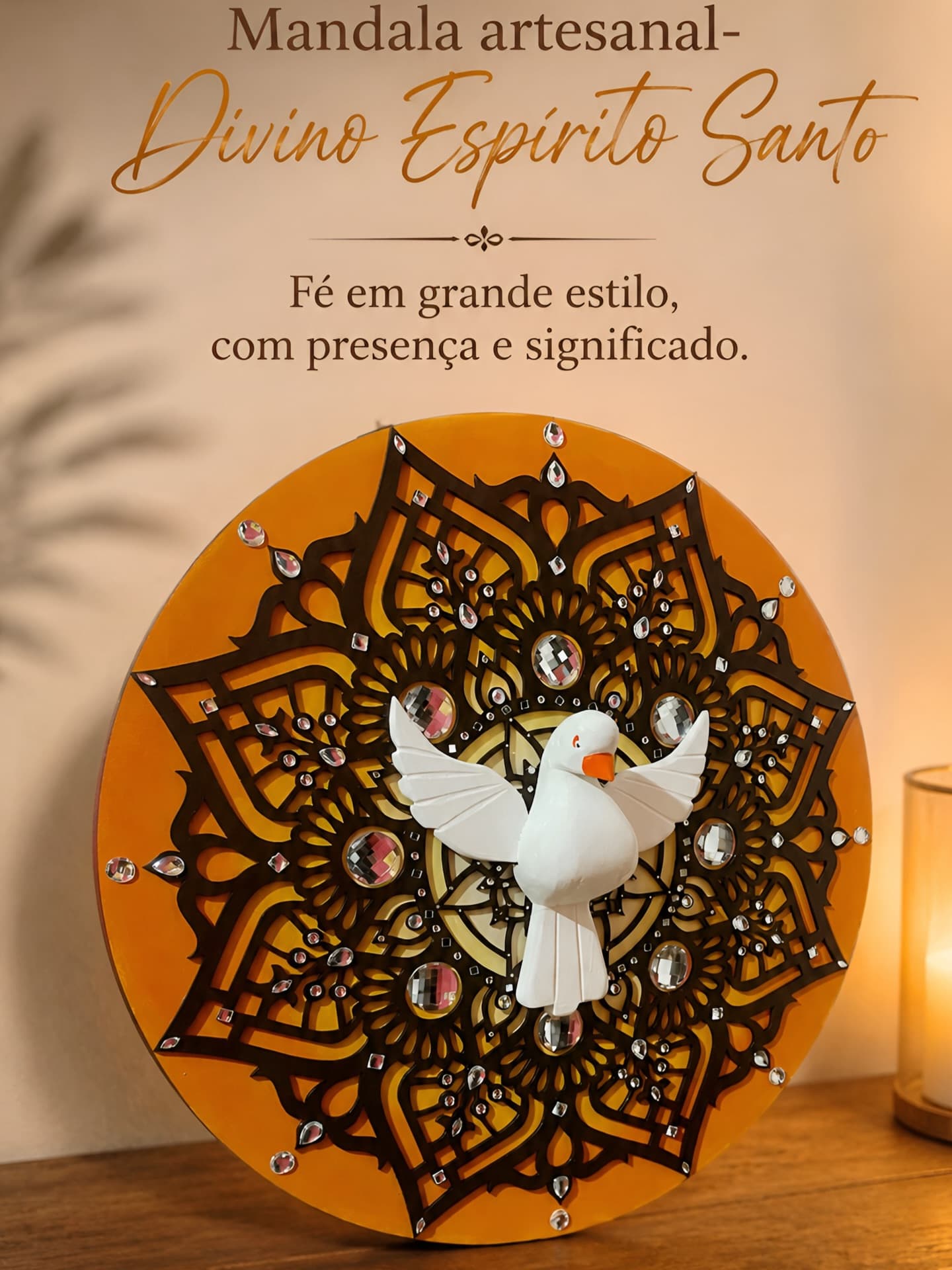Mandala Divino Espírito Santo em Madeira