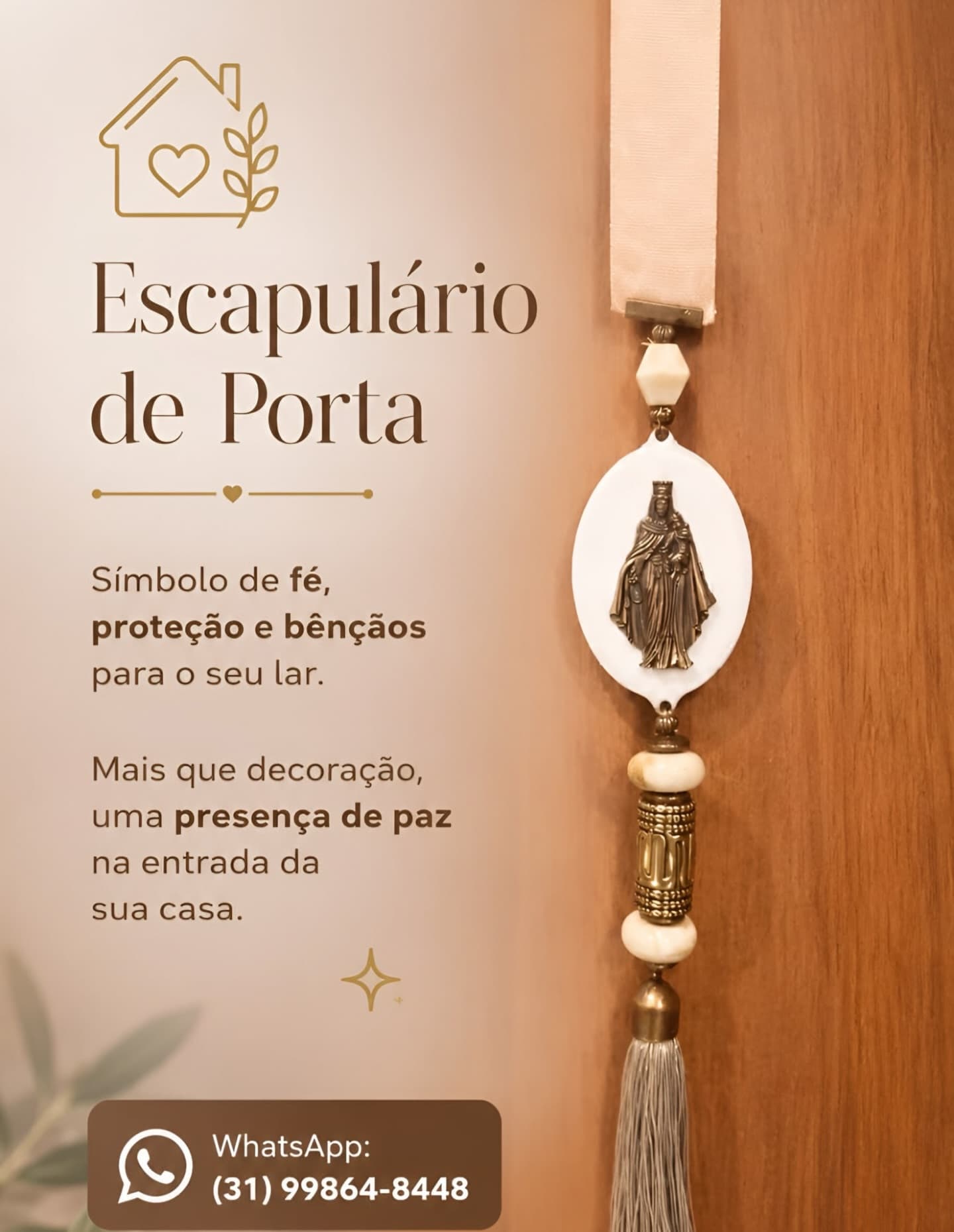 Escapulário de Porta - Nossa Senhora Aparecida