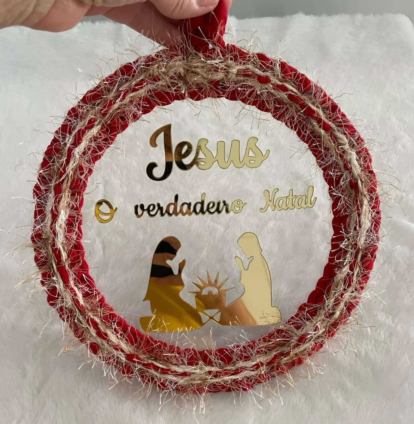 Guirlanda Jesus, o verdadeiro Natal